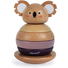 Janod World Wildlife Federation – Wooden Tumbling Koala - 6 Piece Set – Ages 12 Months+ - J08601