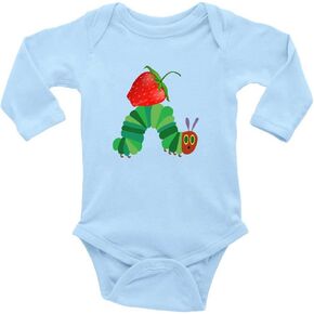 GKrepps Very Hungry Caterpillar With Strawberry Infant Romper Long Sleeve Crawl Clothes for Baby