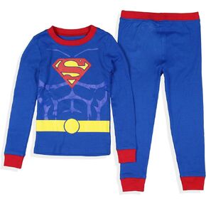 DC Comics Toddler Boys' Superhero Costume Tight Fit Multiple Styles Sleep Pajama Set Long Sleeves Pants