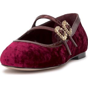 Jessica Simpson Women's Allista Ballet Flat, Oxblood, 7.5
