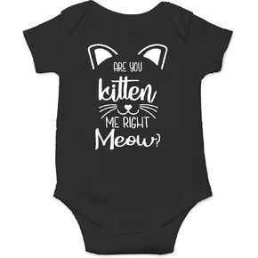 CBTwear You Kitten Me Right Meow - Baby Clothes - Funny Newborn Bodysuit Outfits for Boys and Girls