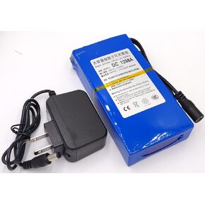 DC 12V 9800mAh DC 1298A Rechargeable Lithium-ion Battery Pack DC1298A 2A for for CCTV, Alarm Systems, DVDs, MP4 Players, Led Light Strip, Camera, MP3 Players with Charger