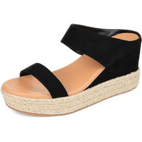 Journee Womens Alissa Tru Comfort Foam Wedge Heel Espadrille Sandals