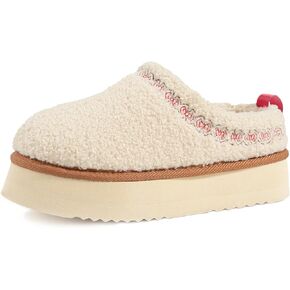 LazyStep Women's Fuzzy Platform House Slippers