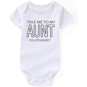 Take me to my Aunt you peasant Baby Clothes boy Aunties Bestie auntie sayings Baby girl Clothes Baby Bodysuits