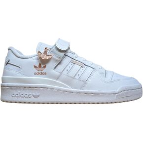 Adidas Women's Forum Low Sneakers (White/White/Rose Gold, 8)