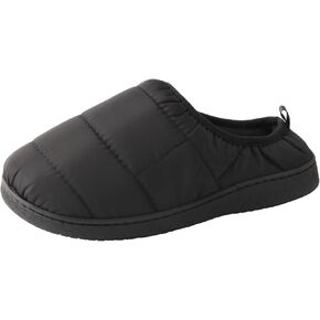 TMA EYES Winter Outdoor Slippers Memory Foam Slip On Indoor House Shoes Loafers