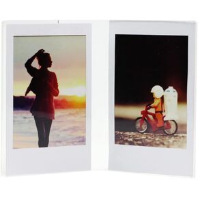 Pack of 5 Mini Photo Acrylic Table Vertical Picture Frame for Polaroid Fujifilm Instax Mini 7s 8 9 11 12 25 50s 70 90/ Polaroid Z2300/ NONS SL42 Instant Film Camera. (V-Shape)