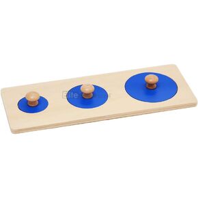 Elite Montessori Geometric Multiple Shape Wooden Puzzle Toddler Preschool Sensorial Toy Learning Material (Style B)