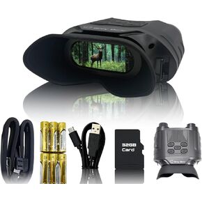 Grey Bear Night Vision Goggles, 9X Infrared Binoculars, IP45 for Hunting, Camping, View Range 1248ft in Day & 591ft in Total Dark - Night Vision Star