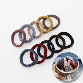 20 pcs Canned Hair Rope Strong Elastic Non-marking Hairbands Thick Rubber Band Hair Rope Does Not Hurt Hair Suitable for Girls to Tie Their Hair in Daily Life