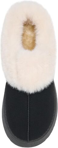 Alexis Leroy Women Memory Foam Bootie Slippers with Fuzzy Plush Lining and Collar Winter Warm Cozy Slipper Boots in Kuwait