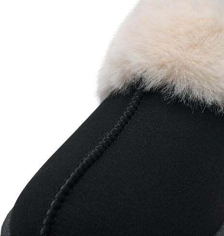 Alexis Leroy Women Memory Foam Bootie Slippers with Fuzzy Plush Lining and Collar Winter Warm Cozy Slipper Boots in Kuwait