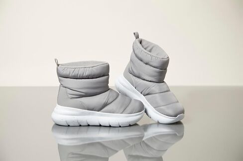 Dearfoams Women's Texoma Regrind Slip-in Boot-Comfortable, Puffy Nylon, Fleece Lining, Energy Return Mid Calf in Kuwait