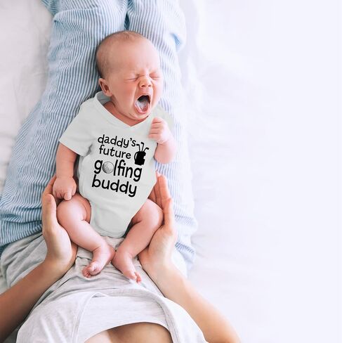 CBTwear Daddy’s Future Golfing Buddy Baby Bodysuit Adorable Boy Romper Clothing Cute Newborn Clothes in Saudi Arabia