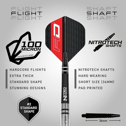 RED DRAGON Gian Van Veen Premium Tungsten Darts Set with Flights and Stems in Saudi Arabia