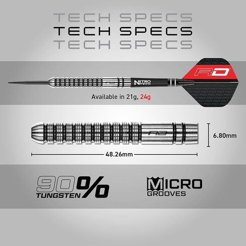 RED DRAGON Gian Van Veen Premium Tungsten Darts Set with Flights and Stems in Saudi Arabia