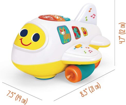 لعبة الطائرة التعليمية بامب آند جو - جهاز ألعاب تعليمية للأطفال الصغار لتطوير مهارات العد والحروف الأبجدية - لعبة طائرة مثالية للأطفال الذين تزيد أعمارهم عن 12 شهرًا in Kuwait