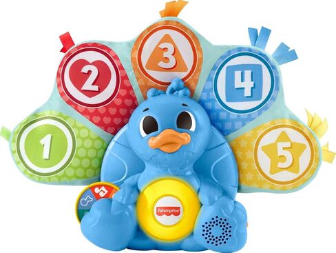 Fisher-Price Linkimals Learning Toy for Babies and Toddlers with Interactive Lights & Music, Counting & Colors Peacock UK English Version​ in Saudi Arabia