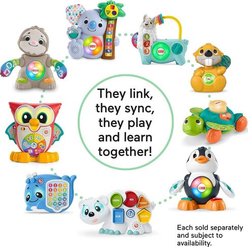 Fisher-Price Linkimals Learning Toy for Babies and Toddlers with Interactive Lights & Music, Counting & Colors Peacock UK English Version​ in Saudi Arabia