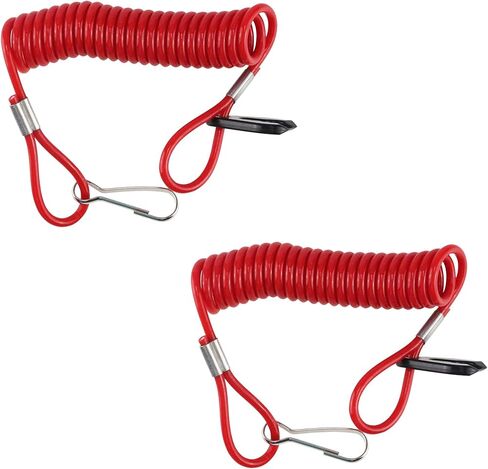 ATV Quad Pit Dirt Bike Boat Outboard Engine Motor Kill Stop Switch Safety Lanyard Clip in Kuwait