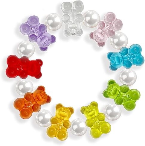 Colourful Cute Gummy Bear Bracelet Colorful Resin Bear Jewellery for Women (bracelet) in Kuwait