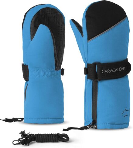 Toddler Kids Snow Mittens Waterproof Ages 2-7, Thinsulate Warm Boys Girls Winter Ski Mittens for Kids in Saudi Arabia