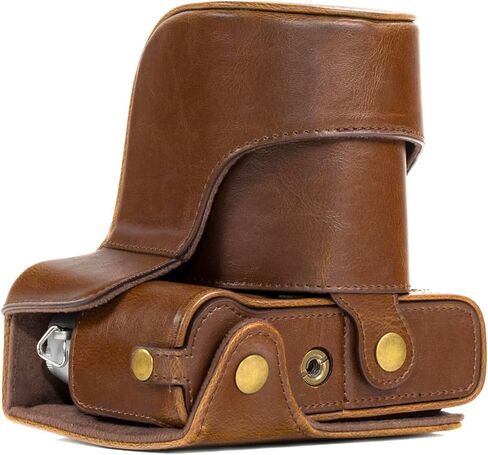 جراب وحزام جلدي للكاميرا MegaGear MG982 Ever Ready لكاميرا Fujifilm X-T30 وX-T20 وX-T10 (عدسات 16-50 مم / 18-55 مم) - بني داكن in Kuwait