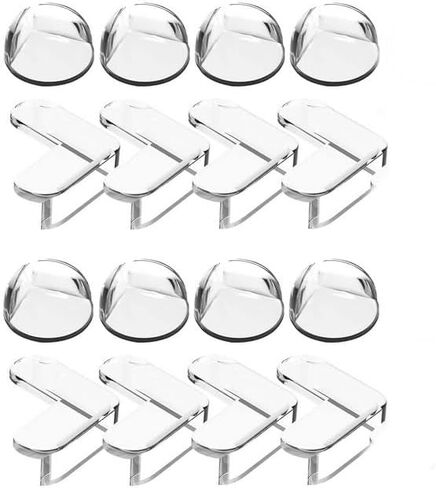 Veewon 16pcs Table Corner Protectors Thick Table Furniture Edge Protectors Corner Guard & Edge Safety Bumpers Clear, Medium in Saudi Arabia