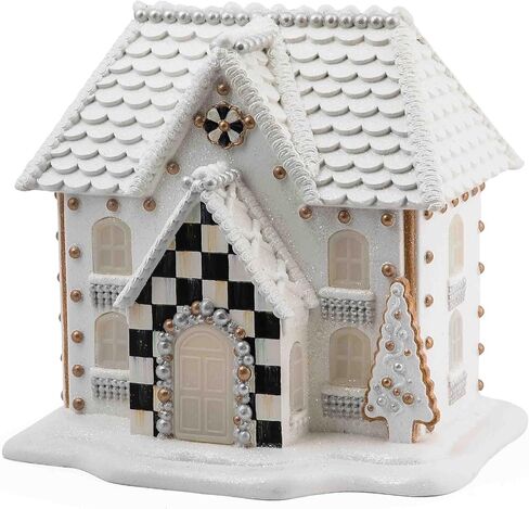 MACKENZIE-CHILDS Gingerbread Illuminated Cottage, Christmas Indoor Home Decor, Holiday-Village Decor in Saudi Arabia