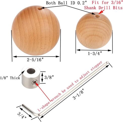 Flex Shank Installer Drill Bit Guide Tools/Cable Bit Bumper Balls for 1/4" Shank/in-Wall Drill Guide Kit 1-3/4" & 2-5/16" - S/4+Tool in Saudi Arabia