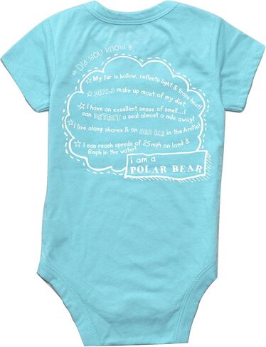 Become an Animal Super Soft Short Sleeve Onesie Bodysuit for Baby + Infant (0-24M) in Kuwait