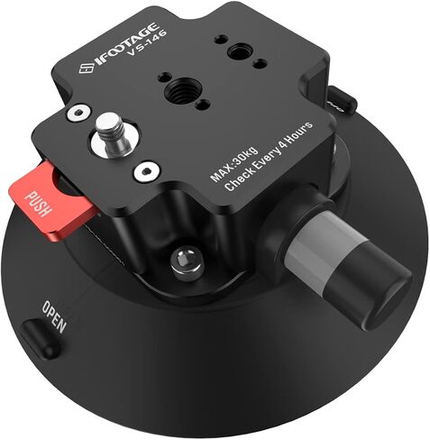 IFOOTAGE Spider Crab Vehicle Suction Cup VS-118,Powerful Suction Cup Camera Car Mount,Aluminum Professional Suction Cup with 1/4" & 3/8" Screws,Camcorder Stabilizers & Carrying Aids in Saudi Arabia