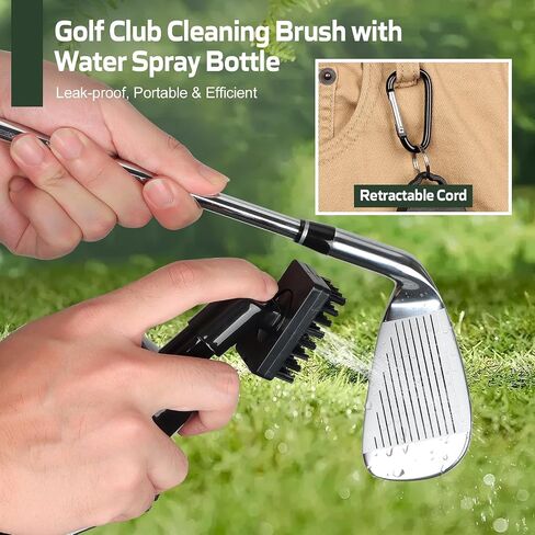 14PCS Golf Club Cleaning Kit, Include Golf Club Cleaner Brush with Water Microfiber Golf Towel Pink Golf Tees Golf Ball Bag Golf Divot Repair Tool Golf Accessories for Women, Pink in Saudi Arabia
