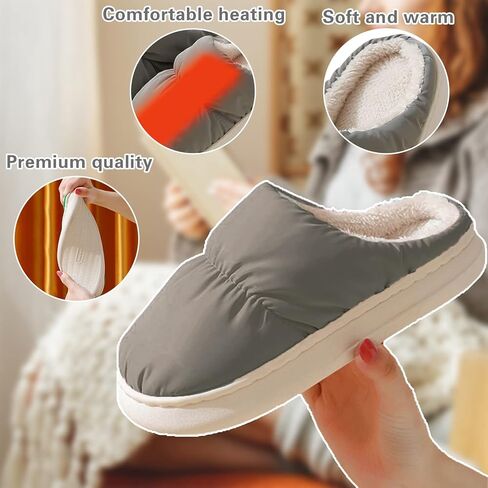 USB ساخنة النعال جهاز تدفئة القدمين الأحذية شاحن التدفئة الكهربائية أحذية شتاء دافئ نعال قماش للنساء الرجال in Kuwait