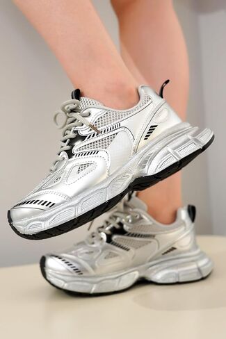 أحذية Cape Robbin Liane A الرياضية النسائية المكتنزة، أحذية برباط أنيقة ذات نعل سميك، أحذية رياضية مكتنزة عصرية للنساء، مثالية للسيدات المتقدمات في الموضة in Kuwait