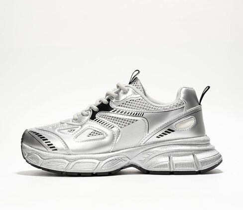 أحذية Cape Robbin Liane A الرياضية النسائية المكتنزة، أحذية برباط أنيقة ذات نعل سميك، أحذية رياضية مكتنزة عصرية للنساء، مثالية للسيدات المتقدمات في الموضة in Kuwait