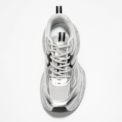 أحذية Cape Robbin Liane A الرياضية النسائية المكتنزة، أحذية برباط أنيقة ذات نعل سميك، أحذية رياضية مكتنزة عصرية للنساء، مثالية للسيدات المتقدمات في الموضة in Kuwait