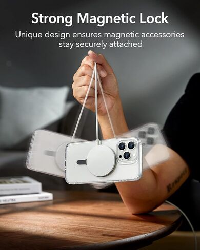 ESR for MagSafe Sticker 360, MagSafe Ring Magnet (HaloLock), 4 Pack Magnetic Ring, Universal Magnetic Wireless Charger Conversion Kit for iPhone 16/15/14/13/12/11, Galaxy S23/S22/S21 and More, White in Saudi Arabia