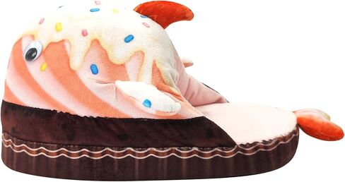 Funny Bread Slippers for Women,Adult Food Bread Whale Slippers, Winter Plush Food Slippers,Novelty Cartoon Cotton Slippers,Birthday Gifts for Women Men in Saudi Arabia
