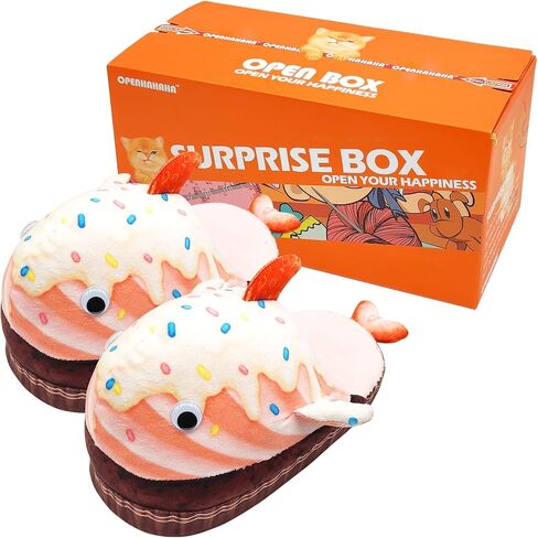 Funny Bread Slippers for Women,Adult Food Bread Whale Slippers, Winter Plush Food Slippers,Novelty Cartoon Cotton Slippers,Birthday Gifts for Women Men in Saudi Arabia