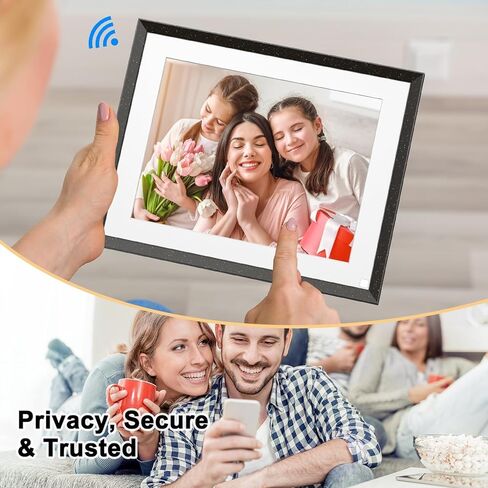 إطار صور رقمي ذكي إطار صور رقمي WiFi - شاشة لمس 9.7 بوصة، تشغيل فيديو FHD 1080P، 32 جيجابايت، مستشعر حركة، تدوير تلقائي، سحابة مجانية، مشاركة الصور عبر البريد الإلكتروني للتطبيق، هدية لأصدقاء العائلة in Kuwait