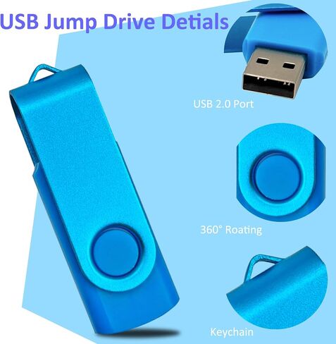 محرك أقراص فلاش USB 2.0 سعة 2 جيجابايت، 20 حزمة محرك إبهام، محرك أقراص دوار ملون، محرك أقراص USB سريع، محرك أقراص فلاش، محرك أقراص فلاش تخزين USB كبير مثالي للمناسبات وتخزين البيانات المشتركة في المكتب in Kuwait