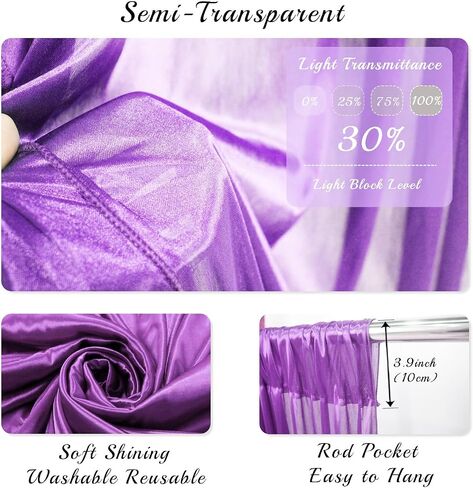 2pcs 5ftx10ft Curtain Backdrop Panels,Wrinkle Free Fabric, Drapes for Baby Shower Parties Weddings Birthday Party Photoshoot Background Decoration(Golden) in Kuwait