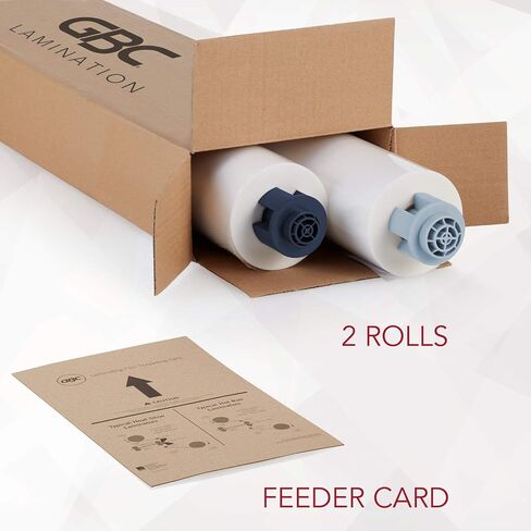 GBC Thermal Laminating Film Roll, 2 Pack, NAP II, 1" Poly-In Core, 3 Mil Laminate Rolls, 12" x 200', School Lamination (3125913EZ) in Saudi Arabia