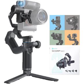 FeiyuTech SCORP-C [Official] Camera Stabilizer 3-Axis Handheld Gimbal Stabilizer for Mirrorless/DSLR Camera,for Sony a7IV a7s Canon R5 R6 M50 Panasonic Nikon Fujifilm,Max5.5lb,Cable Control Camera