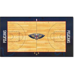 FANMATS NBA New Orleans Pelicans نايلون وجه NBA Court Runner - كبير، 29.5x54