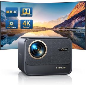 [معتمد من Netflix وصوت Dolby] جهاز عرض 4K مع Wifi6 وبلوتوث، WiMiUS 700ANSI Native 1080P 6D التركيز التلقائي وجهاز عرض ذكي للمسرح المنزلي Keystone، جهاز عرض أفلام خارجي مع تطبيقات Netflix 7000+ in Kuwait
