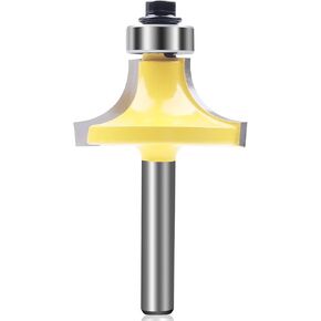 KOWOOD Roundover Router bit 1/4" Shank，7/16" Radius.Carbide Tipped Rounding Over Bit for Edge-Forming Rounding .Ideal for Table, Drawer or Cabinet Edges…