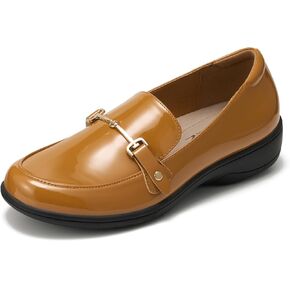 HEEZ Women's Loafers Soft Slip On Shoes Comfortable Flats Dress Shoes Penny Loafers Casual Office Walking Driving Boat Shoes with Arch Support